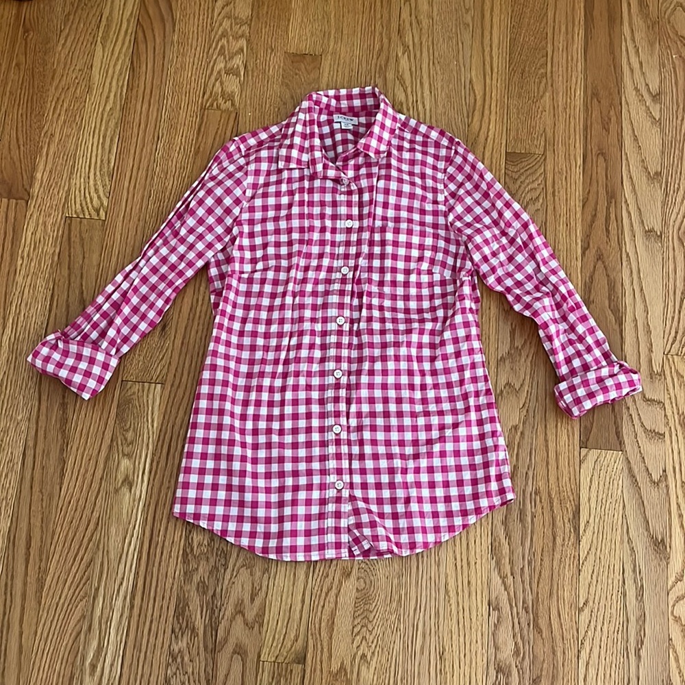 J Crew Plaid Button Down